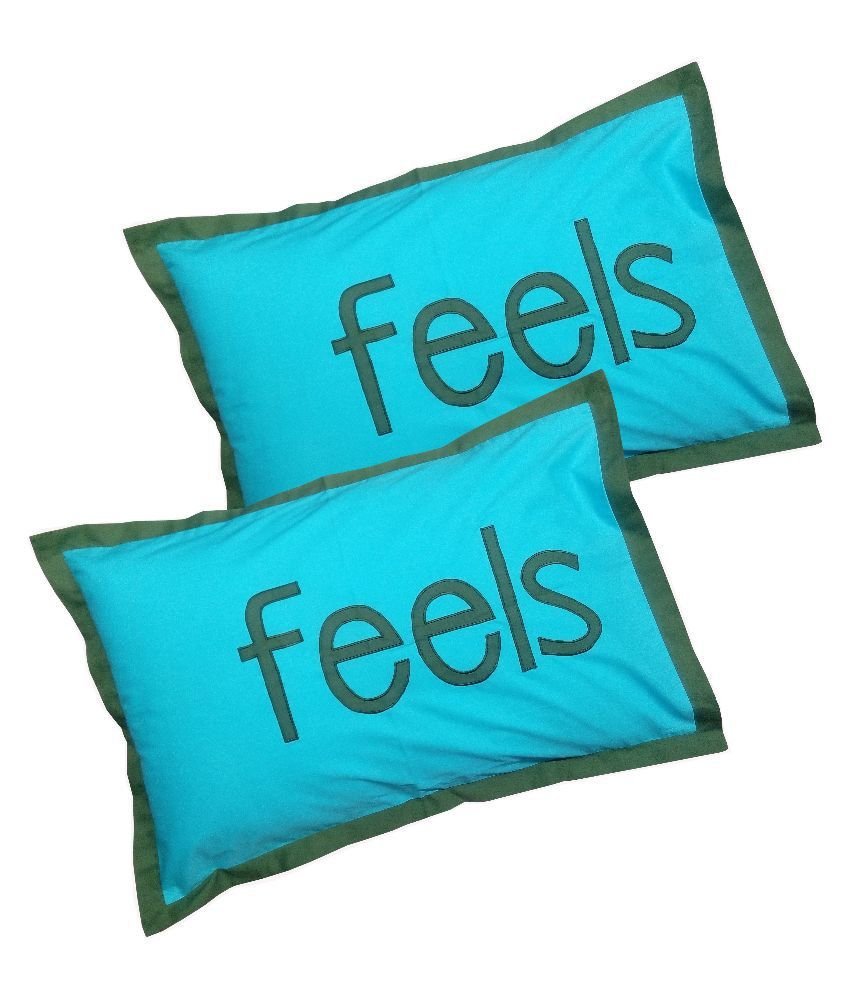 Hugs'n'Rugs Blue Cotton Pillow