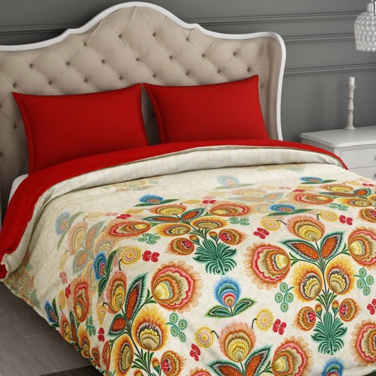 Printed Cotton Double Bed Comforter