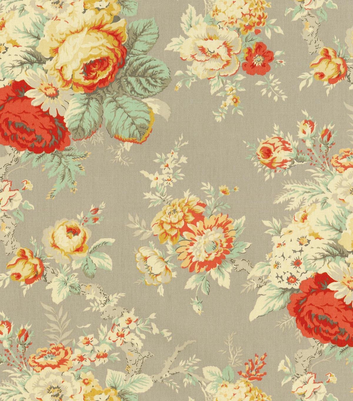 Waverly Upholstery Fabric-Sanctuary Rose Clay